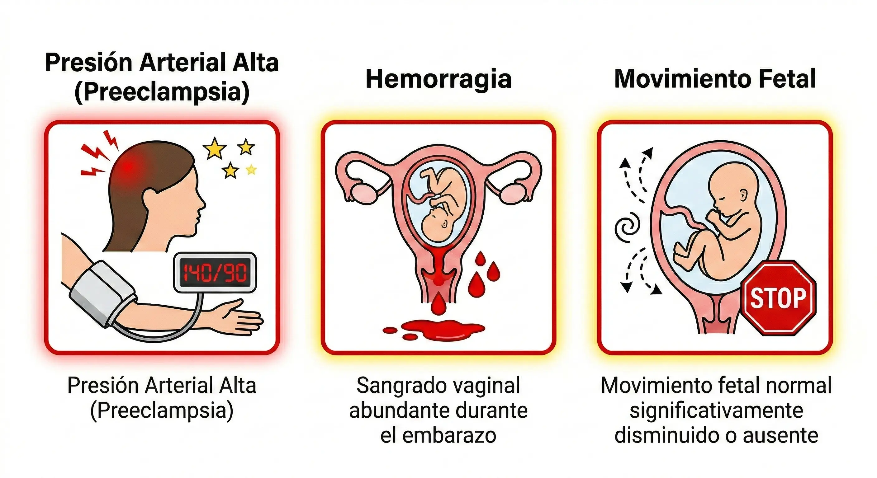 Iconos de alerta obstetricia